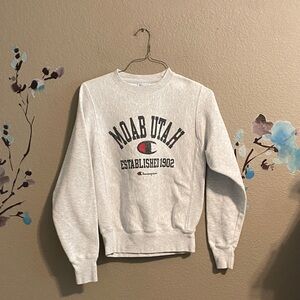 Vintage Champion Reverse Weave sweatshirt Moab Utah xl-small